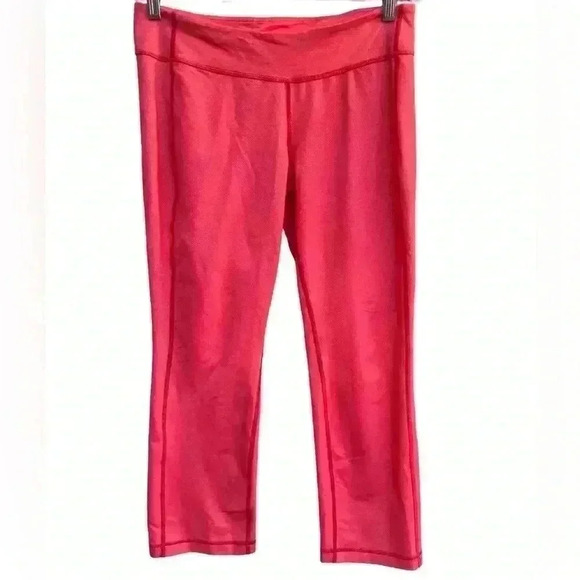 Lululemon Pink and Gray Cropped Athletic Leggings - Picture 1 of 10